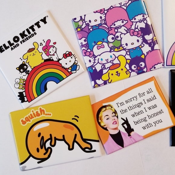 ❗Hello Kitty, Retto, Anine Aggretsuko Retsuko Death Metal Large Magnets❗ - Picture 5 of 6